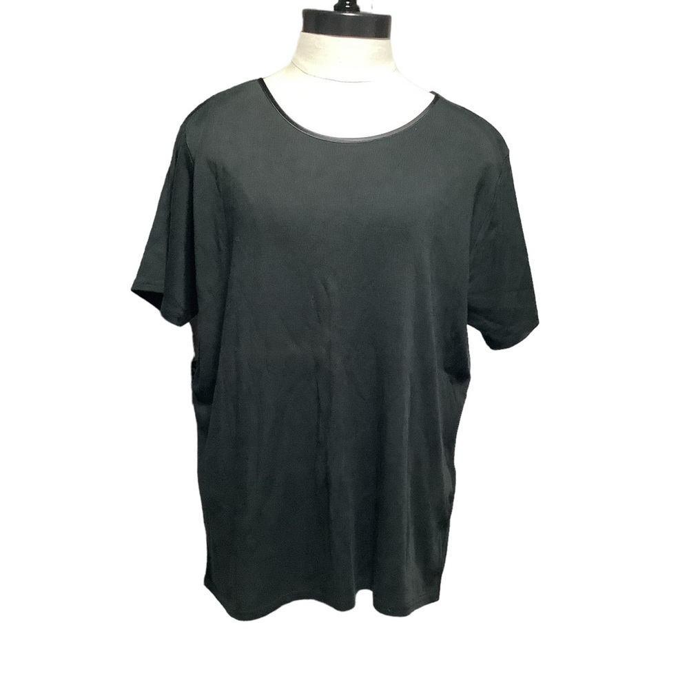Worthington Scoop‎ Neck Black T-Shirt - Size XL